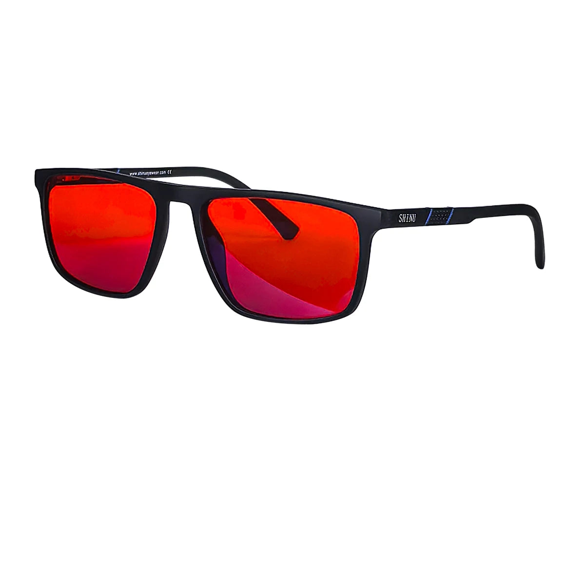 Red Glasses Block Blue Light Better Sleep Orange Lens Glasses for Working with Computer Gaming Glasses Blue Light Blocking