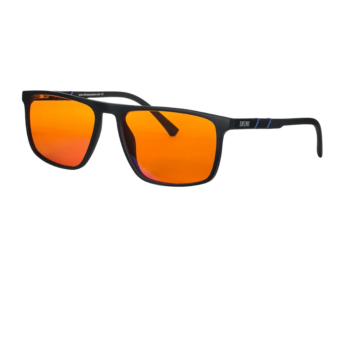 Red Glasses Block Blue Light Better Sleep Orange Lens Glasses for Working with Computer Gaming Glasses Blue Light Blocking