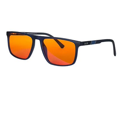 Red Glasses Block Blue Light Better Sleep Orange Lens Glasses for Working with Computer Gaming Glasses Blue Light Blocking