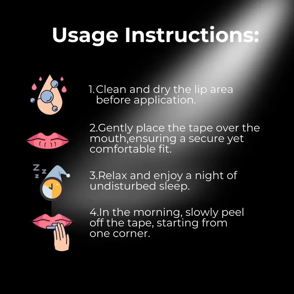 30/60/90/150Pcs anti Snoring Sleep Mouth Tape Best Breathing Nasal Strips Medical Grade Improved Sleeping Snoring Relief