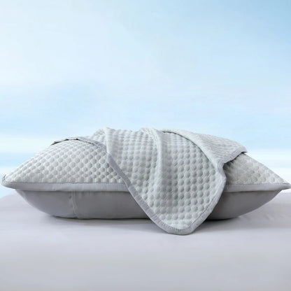 1Pc-Summer Cool Bean Pillowcase - Breathable Air Conditioning Pillow Cover for Hot Sleepers No Insert Included 48 X 74Cm