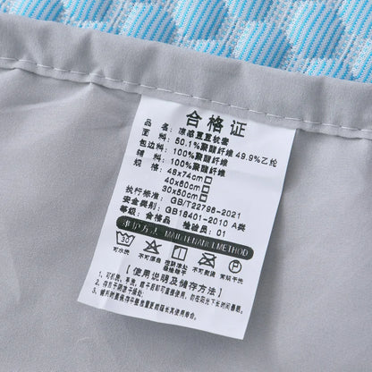 1Pc-Summer Cool Bean Pillowcase - Breathable Air Conditioning Pillow Cover for Hot Sleepers No Insert Included 48 X 74Cm