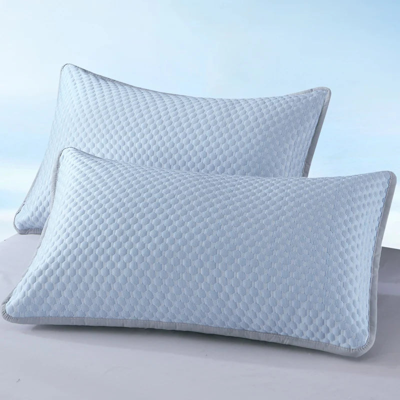 1Pc-Summer Cool Bean Pillowcase - Breathable Air Conditioning Pillow Cover for Hot Sleepers No Insert Included 48 X 74Cm