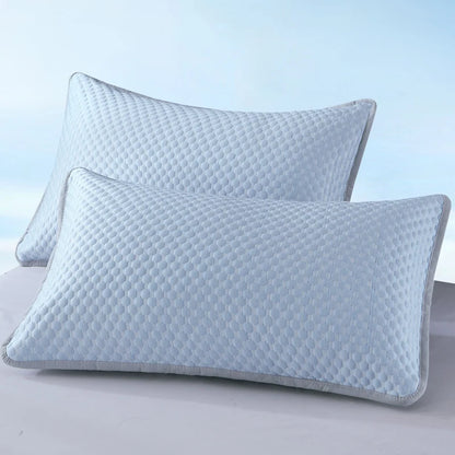 1Pc-Summer Cool Bean Pillowcase - Breathable Air Conditioning Pillow Cover for Hot Sleepers No Insert Included 48 X 74Cm