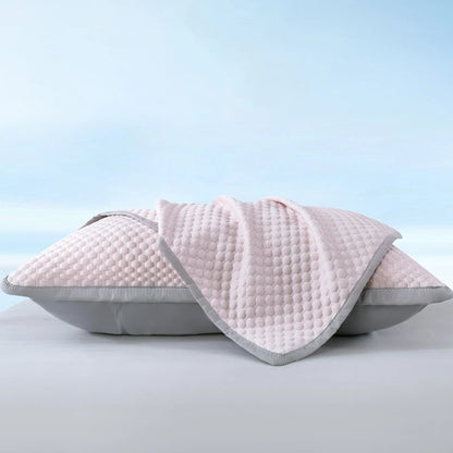 1Pc-Summer Cool Bean Pillowcase - Breathable Air Conditioning Pillow Cover for Hot Sleepers No Insert Included 48 X 74Cm