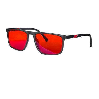 Red Glasses Block Blue Light Better Sleep Orange Lens Glasses for Working with Computer Gaming Glasses Blue Light Blocking