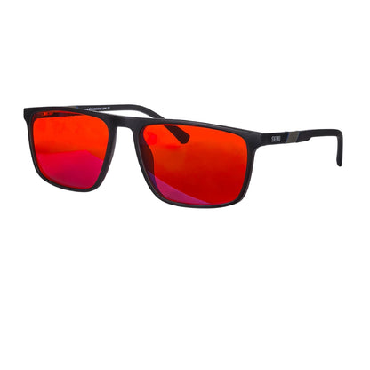 Red Glasses Block Blue Light Better Sleep Orange Lens Glasses for Working with Computer Gaming Glasses Blue Light Blocking