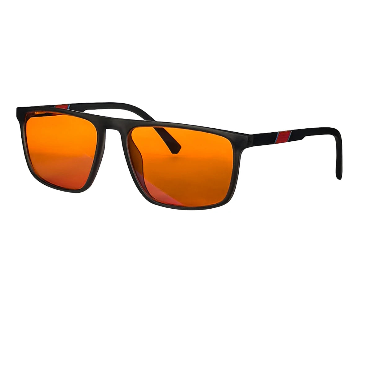 Red Glasses Block Blue Light Better Sleep Orange Lens Glasses for Working with Computer Gaming Glasses Blue Light Blocking